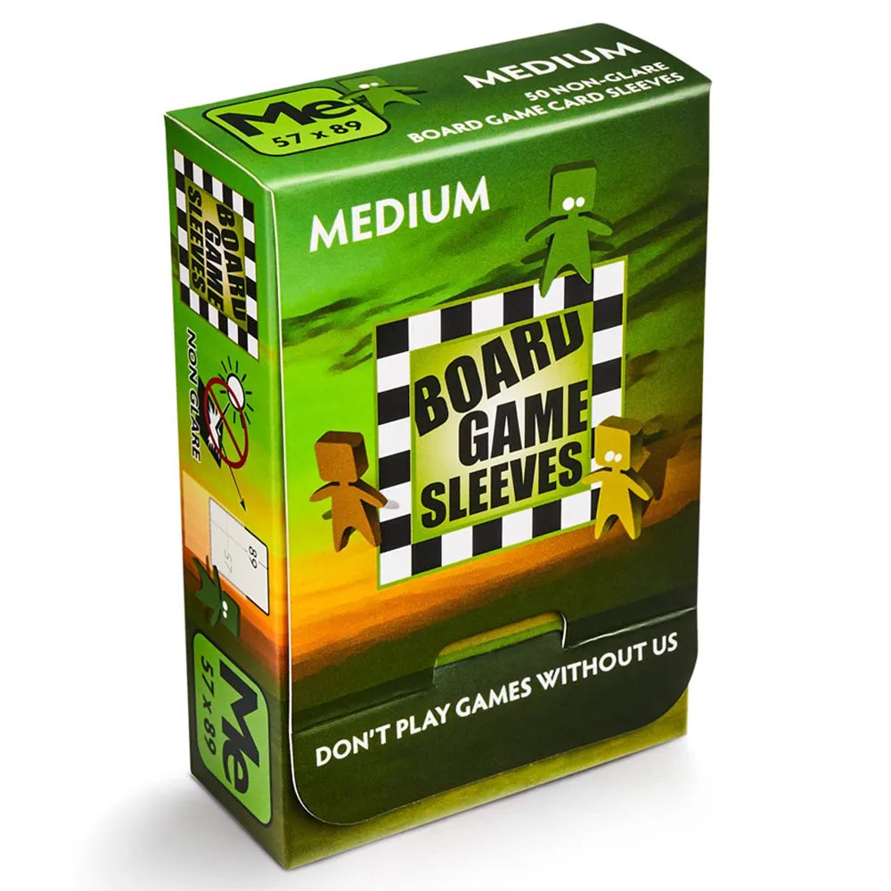 Board Game Sleeves: Non-Glare: Medium Green (50)