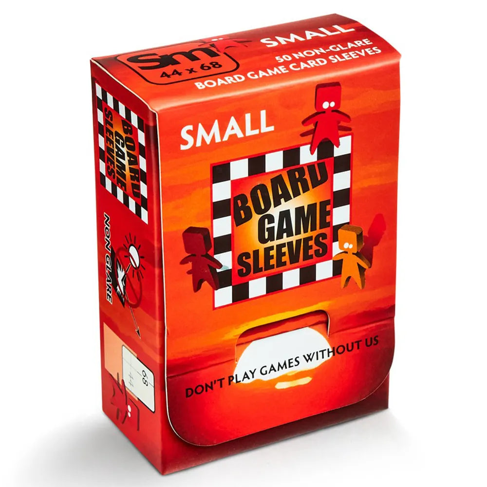 Board Game Sleeves: Non-Glare: Small Red (50)