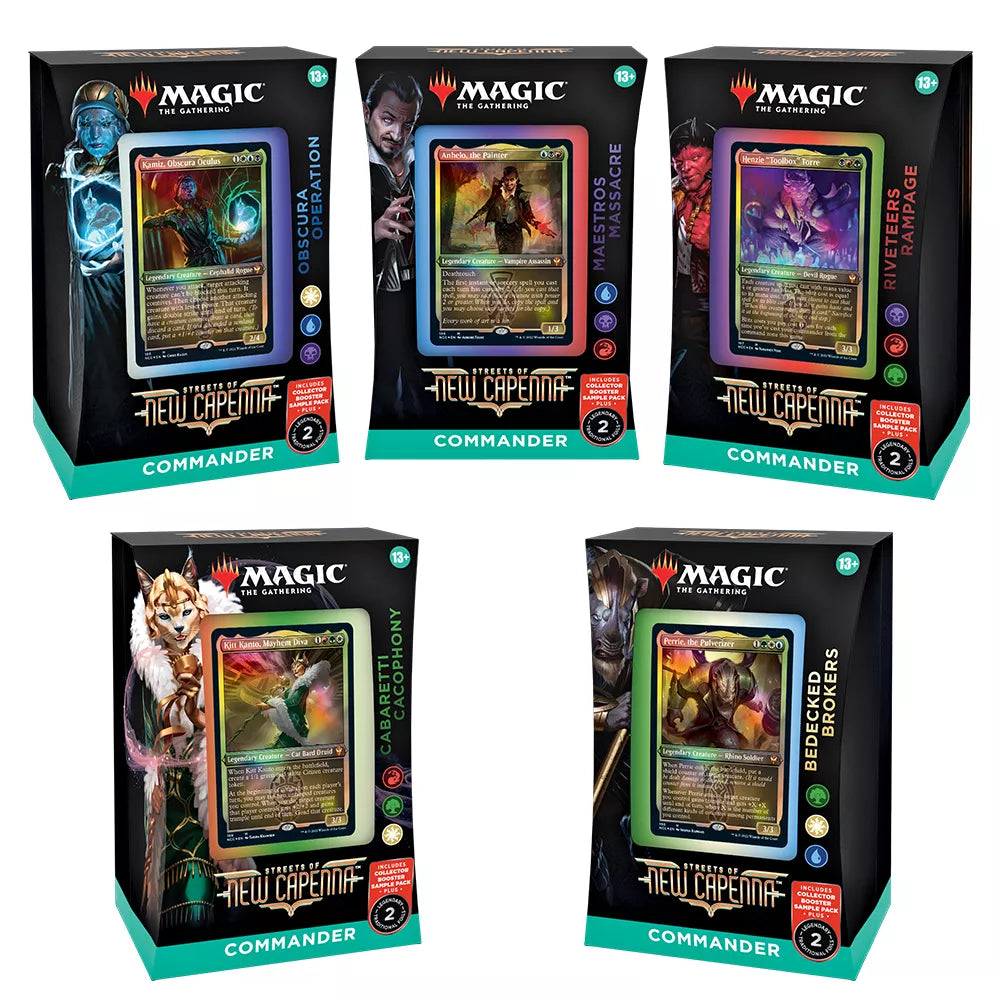 Over the Brick Magic: The Gathering - Streets of New Capenna Commander Decks (set of Over the Brick Magic: The Gathering - Streets of New Capenna Commander Decks (set of