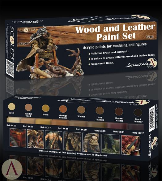 ScaleColor - Wood and Leather Paint Set SSE-004
