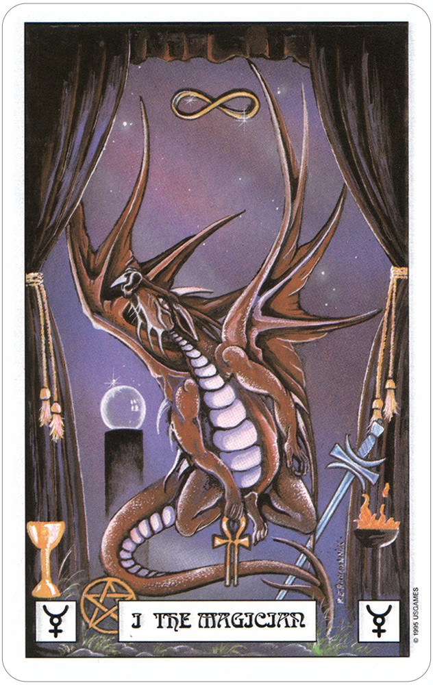 Tarot Card Set - Dragon Tarot The Magician