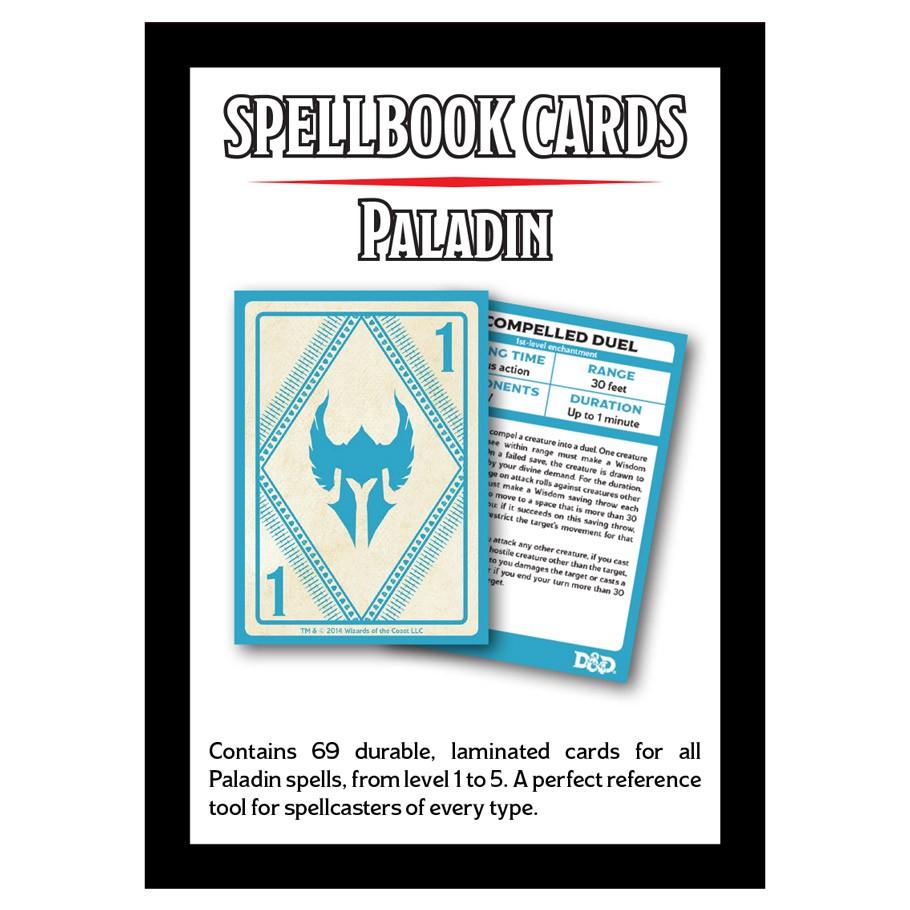 D&D Spellbook Cards: Paladin Deck Content