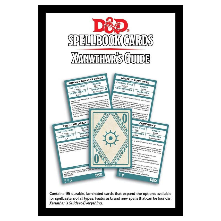 D&D Spellbook Cards: Xanathars Guide Content