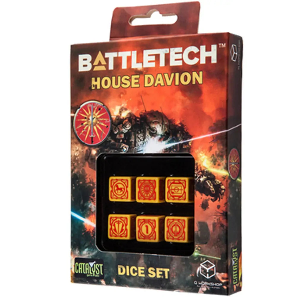 Battletech: House Davion D6 Dice Set (Set of 6) box