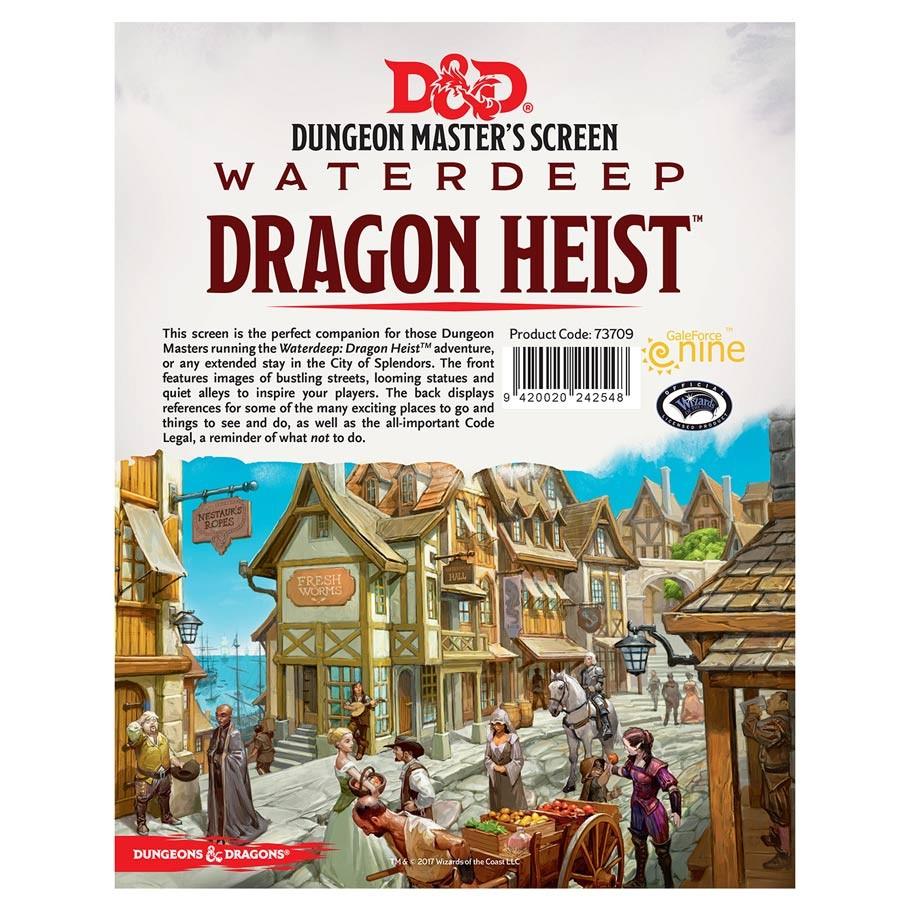 D&D: Dragon Heist: DM Screen