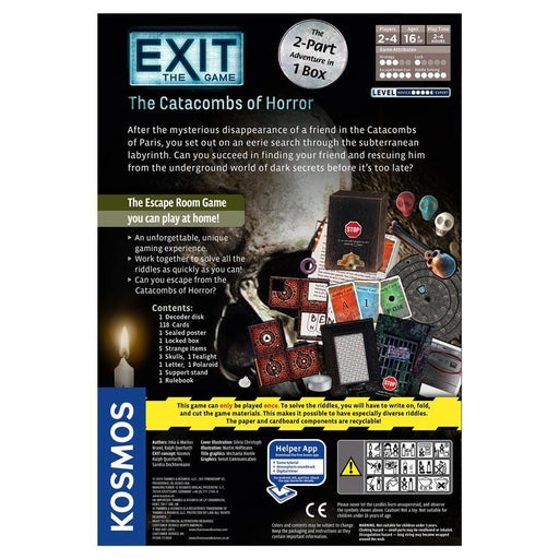 Exit: The Catacombs of Horror Back