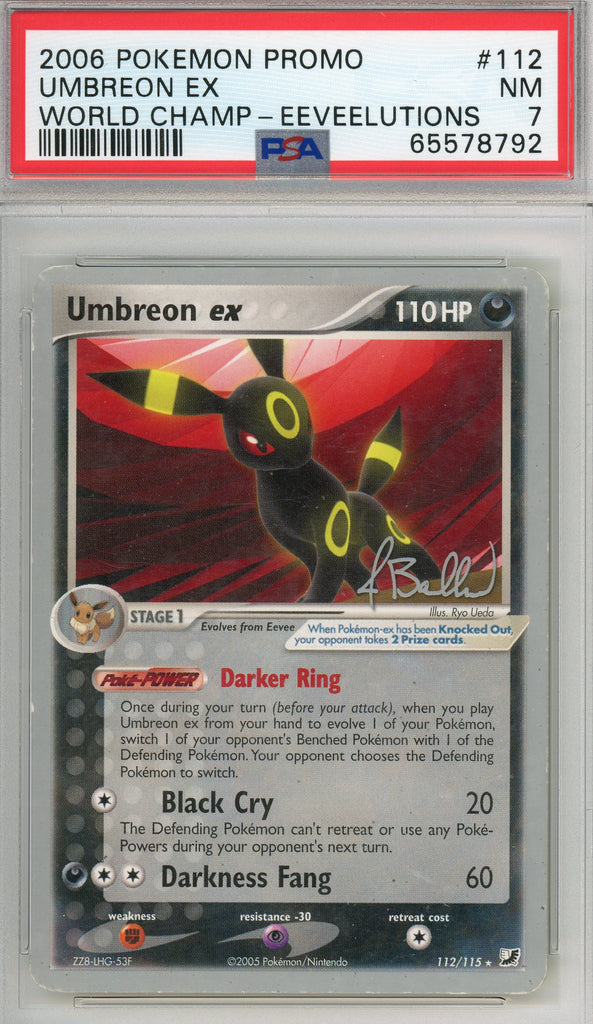 Pokémon - Umbreon EX Word Championship 2006 #112 PSA 7 Front