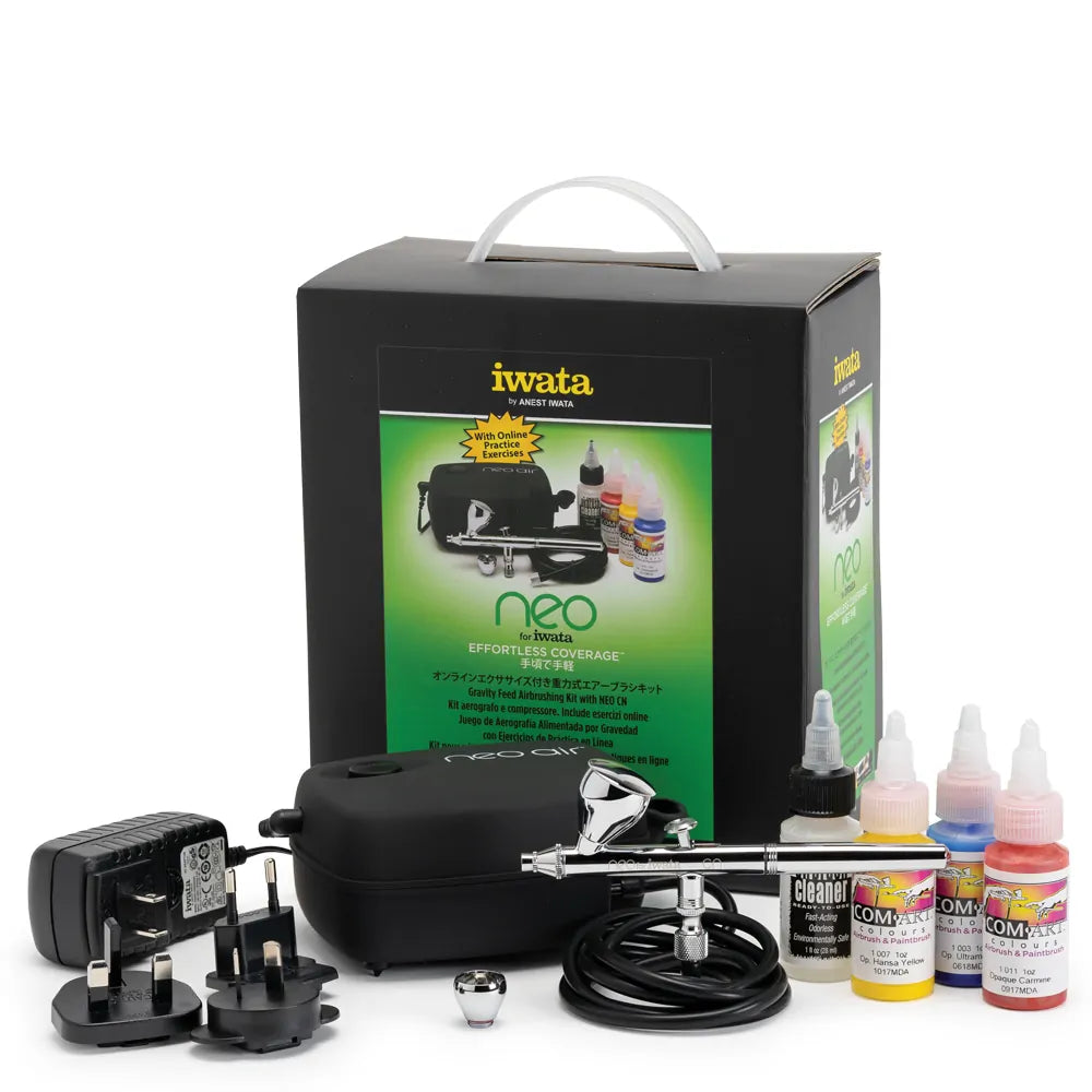 NEO for Iwata Gravity Feed Airbrushing Kit with NEO CN content