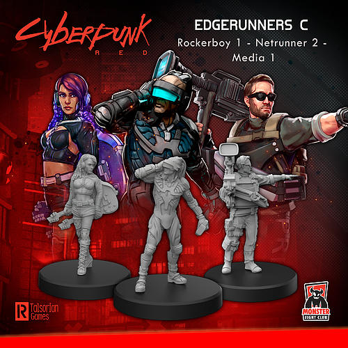 Cyberpunk Red: Edgerunners C - Rocker, Netrunner, and Media