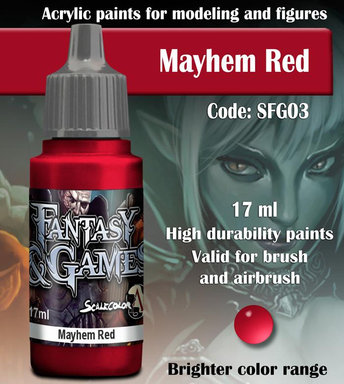 ScaleColor Fantasy & Games - Mayhem Red SFG03