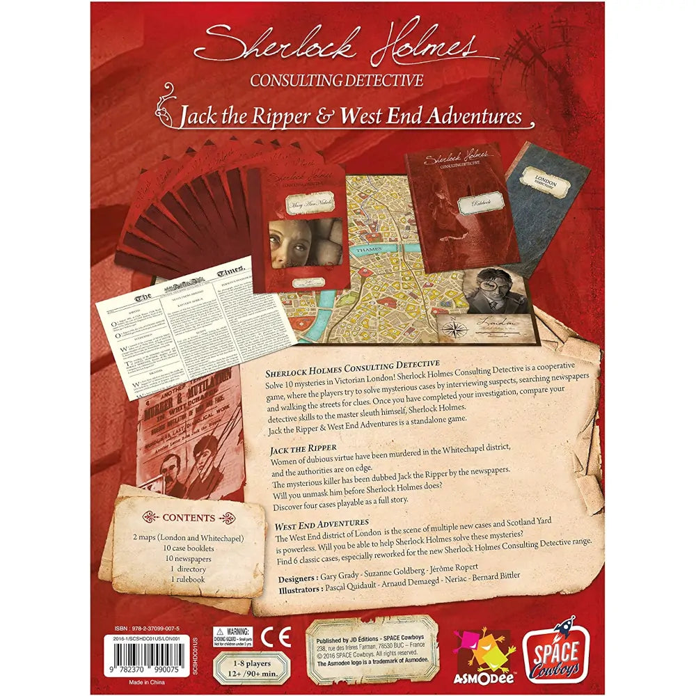 Sherlock Holmes Consulting Detective - Jack the Ripper & West End Adventures back