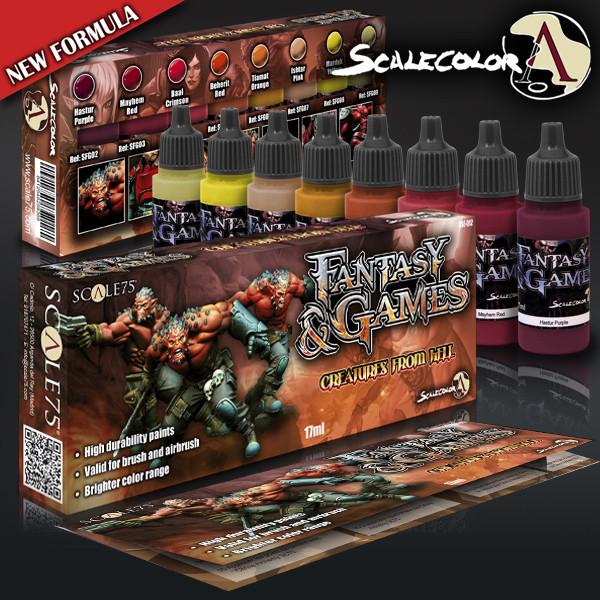 ScaleColor - Fantasy & Game: Creatures From Hell Paint Set