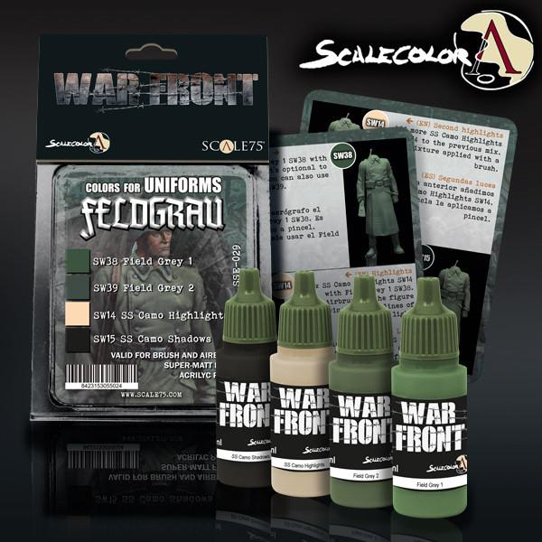 ScaleColor Warfront - Feldgrau Paint Set SSE-029