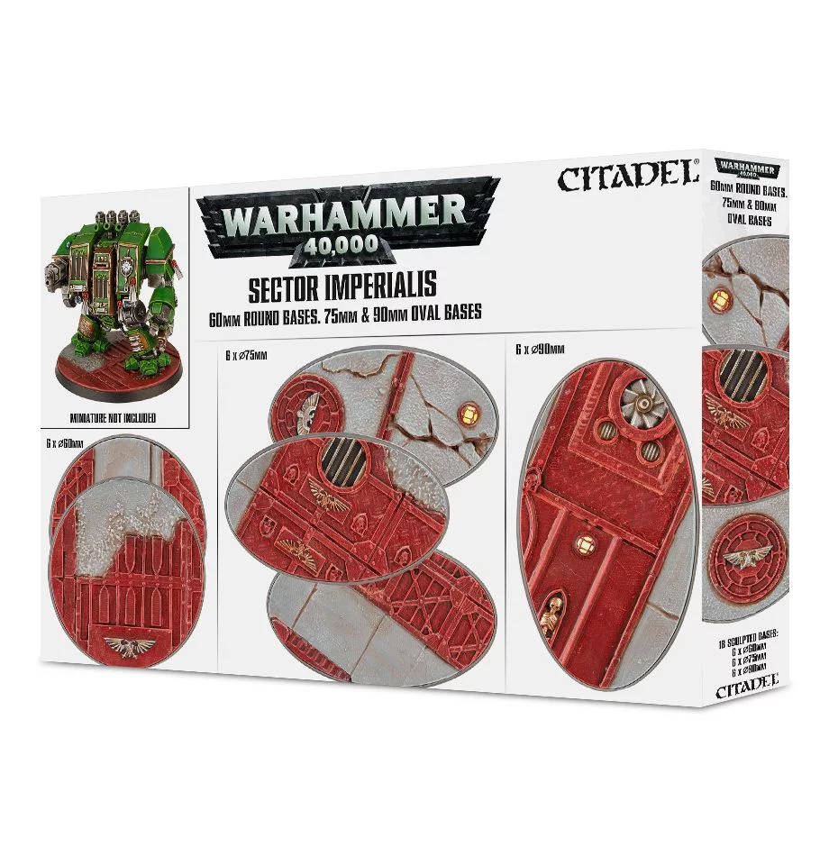Citadel - Sector Imperialis: 60mm Round, 75mm Oval & 90mm Oval Bases