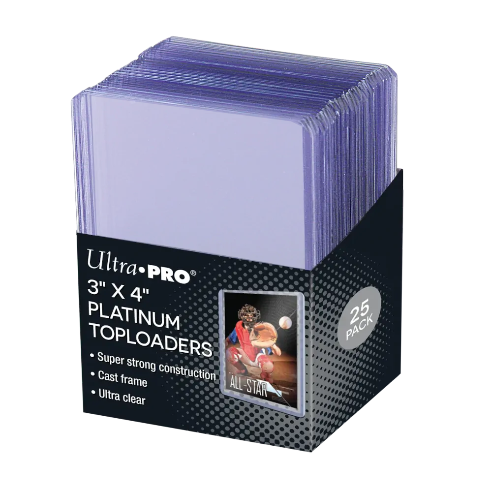 Ultra Pro: TopLoaders - 3x4 Hard Sleeves Platinium (25)