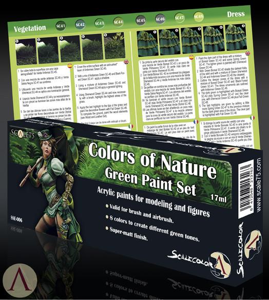 ScaleColor - Colors of Nature Green Paint Set SSE-006