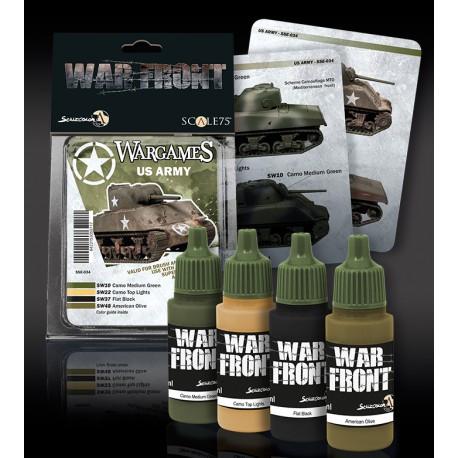 ScaleColor Warfront - Wargames: US Army Paint Set SSE-034