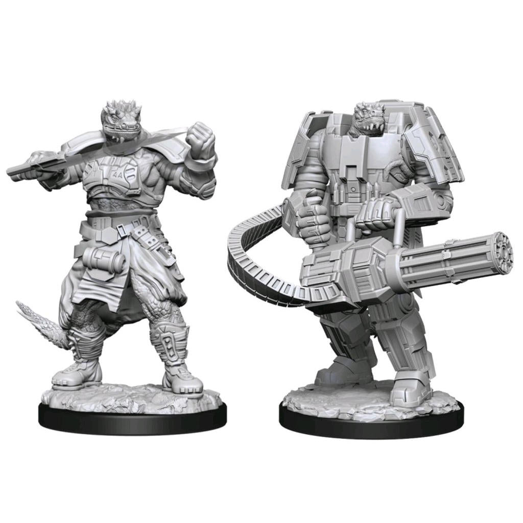 Starfinder Battles Deep Cuts Unpainted Miniatures: Vesk Soldier (2)