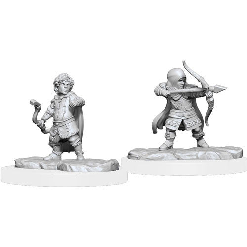 Critical Role Unpainted Miniatures:  Lotusden Halfling Ranger Male (2)