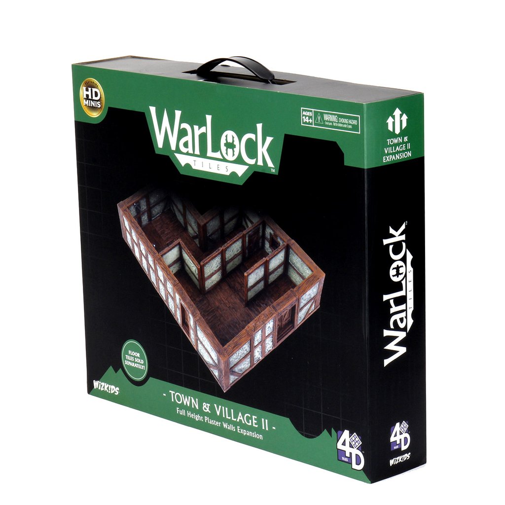 Warlock Tiles: Town & Village II Full Height Plaster Walls Expansion