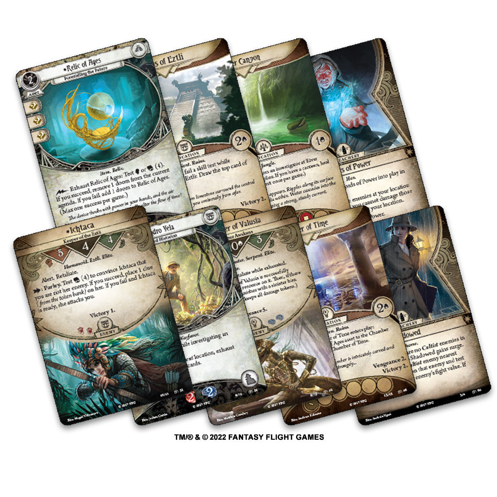 Arkham Horror The Card Game: The Forgotten Age Campaign Expansion content