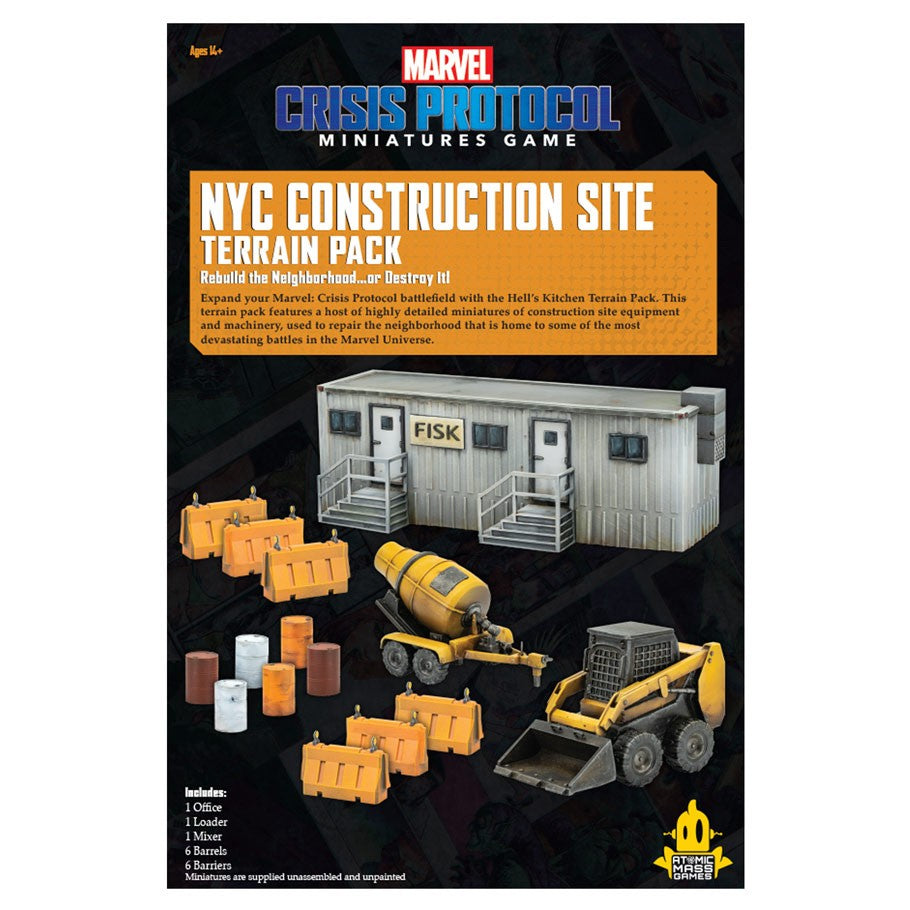 Marvel Crisis Protocol - NYC Construction Terrain Pack back