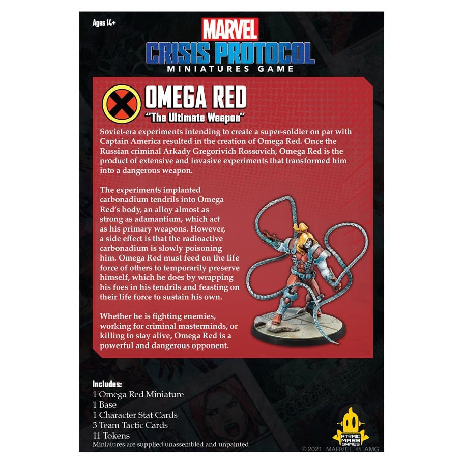 Marvel Crisis Protocol - Omega Red back