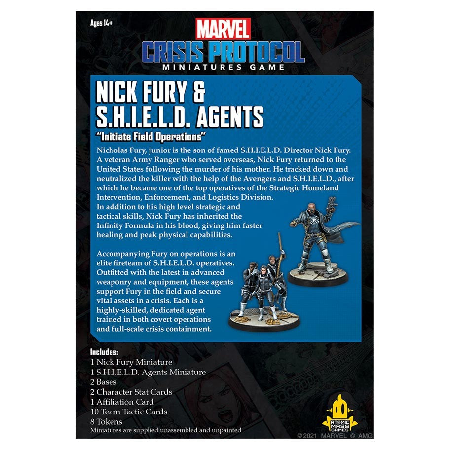 Marvel Crisis Protocol - Nick Fury & S.H.I.E.L.D. Agents back
