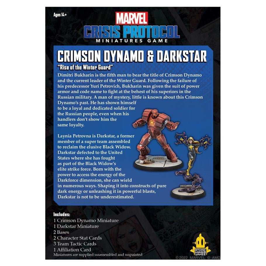 Marvel Crisis Protocol - Crimson Dynamo & Dark Star back