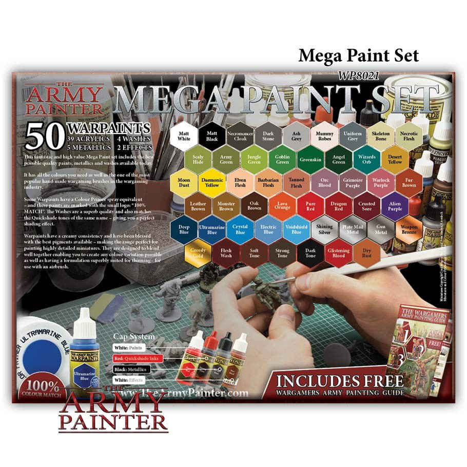 The Army Painter - Mega Paint Set color chart