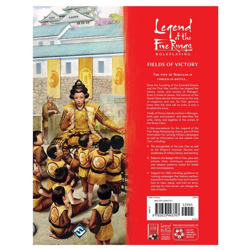 Legend of the Five Rings Role Playing Game: Fields of Victory back of the book