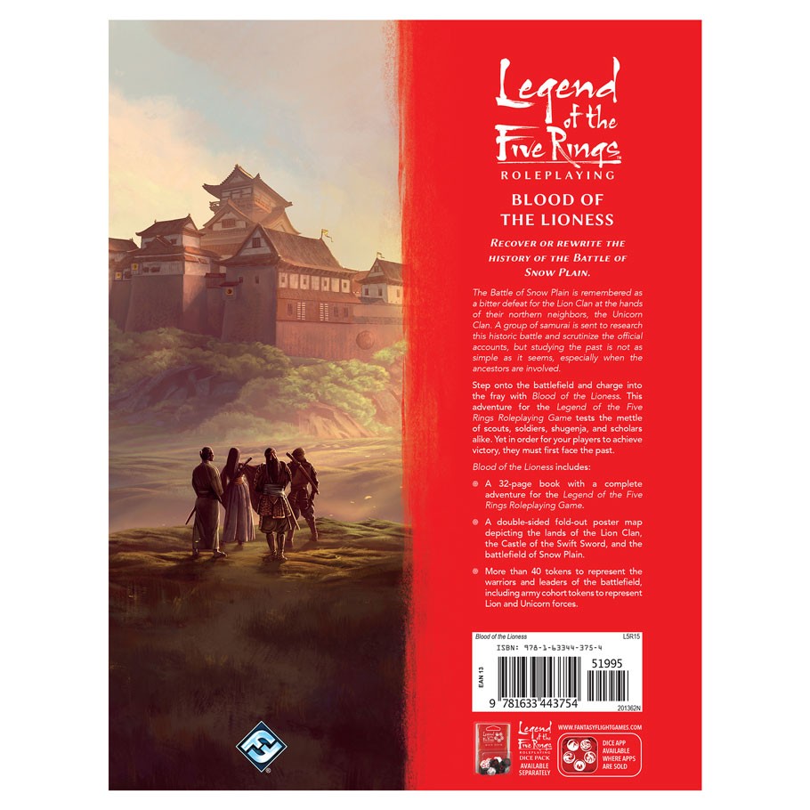 Legend of the Five Rings Role Playing Game: Blood of the Lioness Back