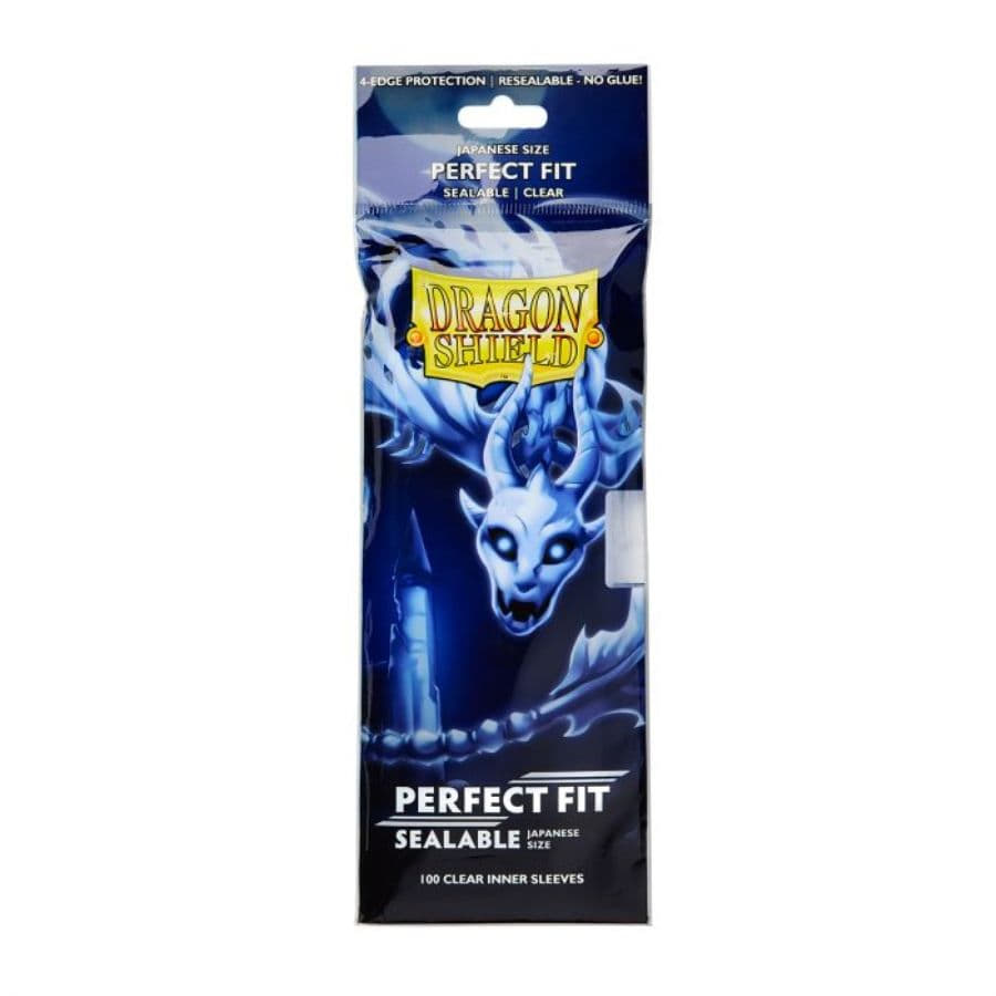 Dragon Shield: Perfect Fit Sealable - Clear (100ct) Japanese Size