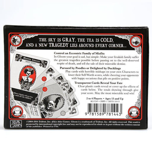Gloom (2nd Edition) back of the box