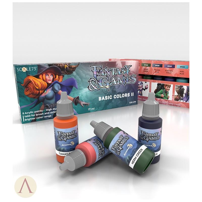 ScaleColor Fantasy & Games - Basic Colors Paint Set 2 SSE-079