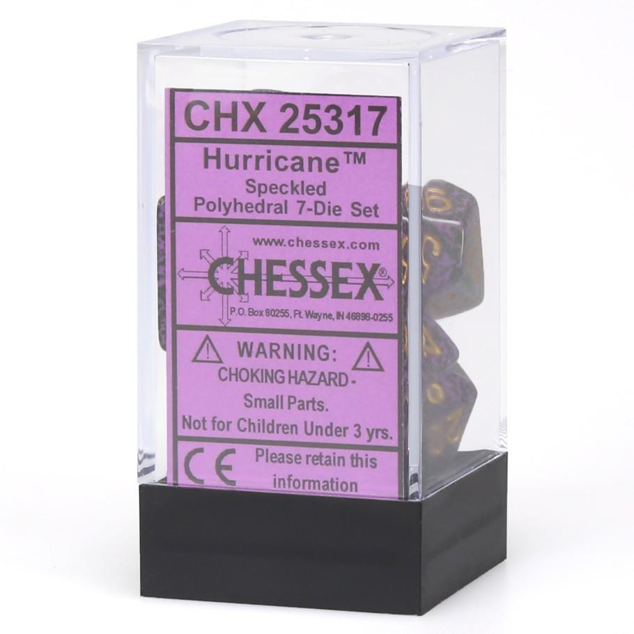 Chessex Speckled Polyhedral Hurricane™  Dice - Set of 7 in box