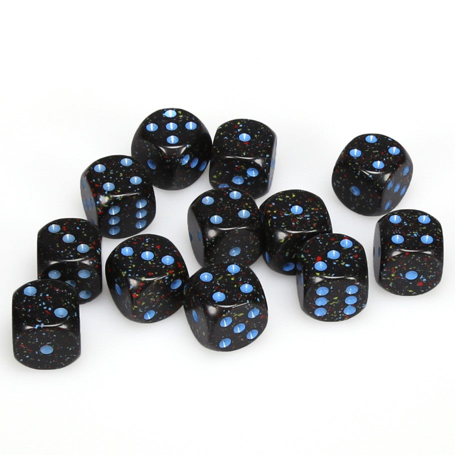 Chessex Speckled Blue Stars 16 mm D6 Dice Block (12 dice)