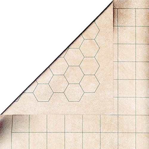 Chessex Reversible MegaMats (34½" * 48") 1" Squares, 1" Hexes