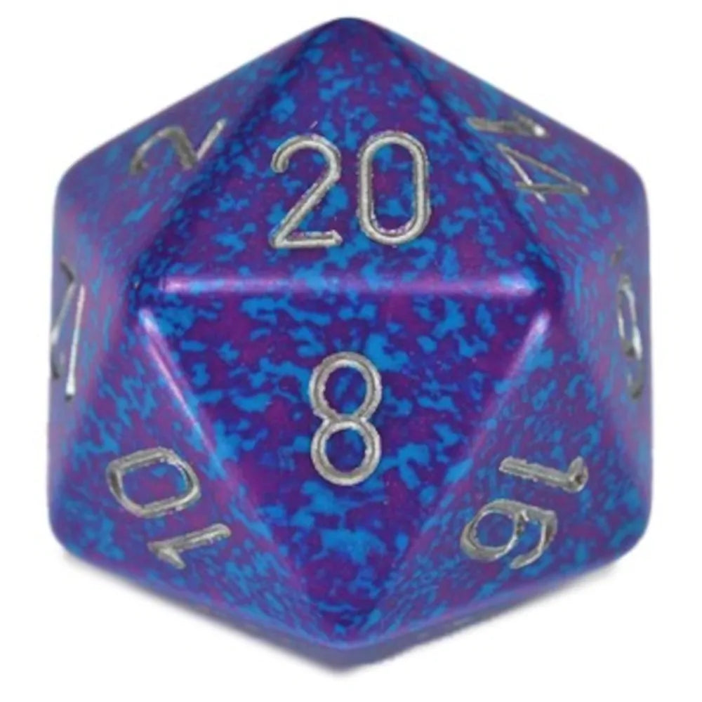 Chessex 34mm d20 Tetra with Silver Numbers
