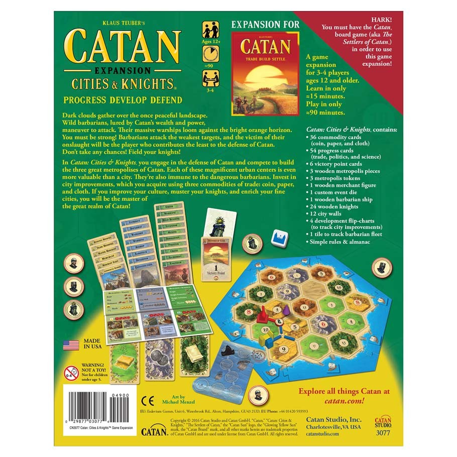 Catan Extension: Cities & Knights back
