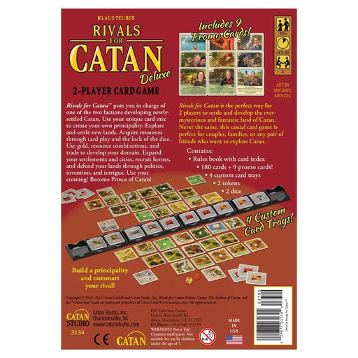 Rivals For Catan Deluxe back of the box