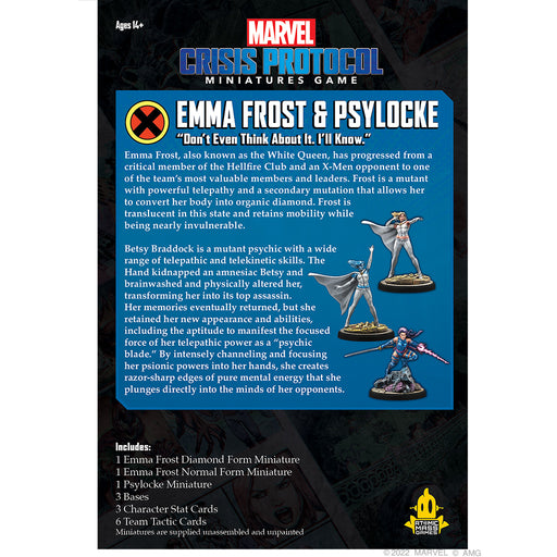Marvel Crisis Protocol - Emma Frost & Psylocke back