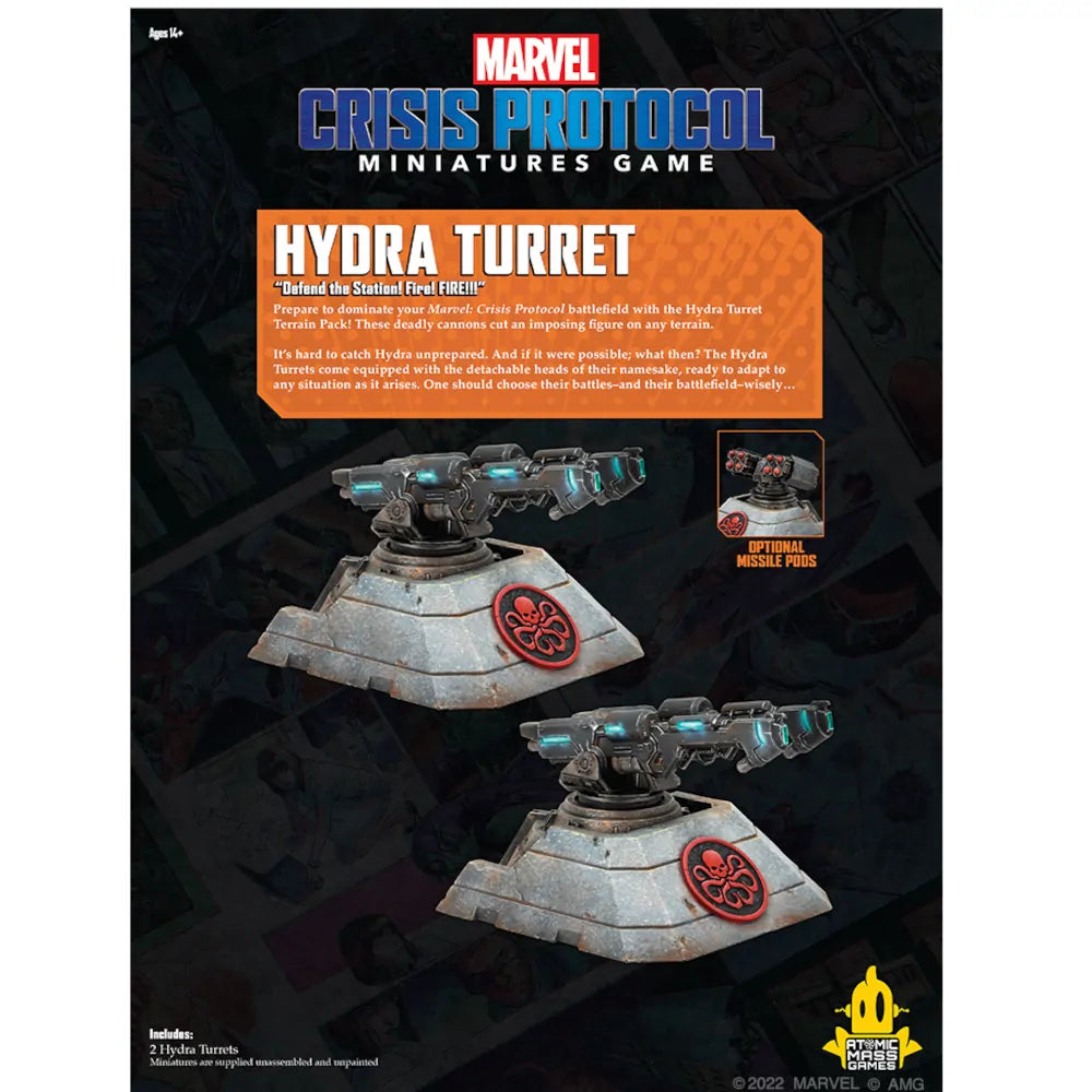 Marvel Crisis Protocol - Hydra Turret Terrain Pack back