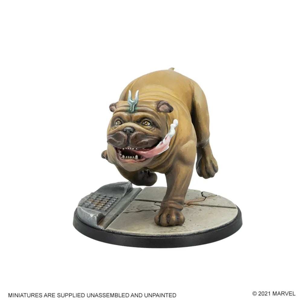 Marvel Crisis Protocol - Crystal & Lockjaw Lockjaw miniature