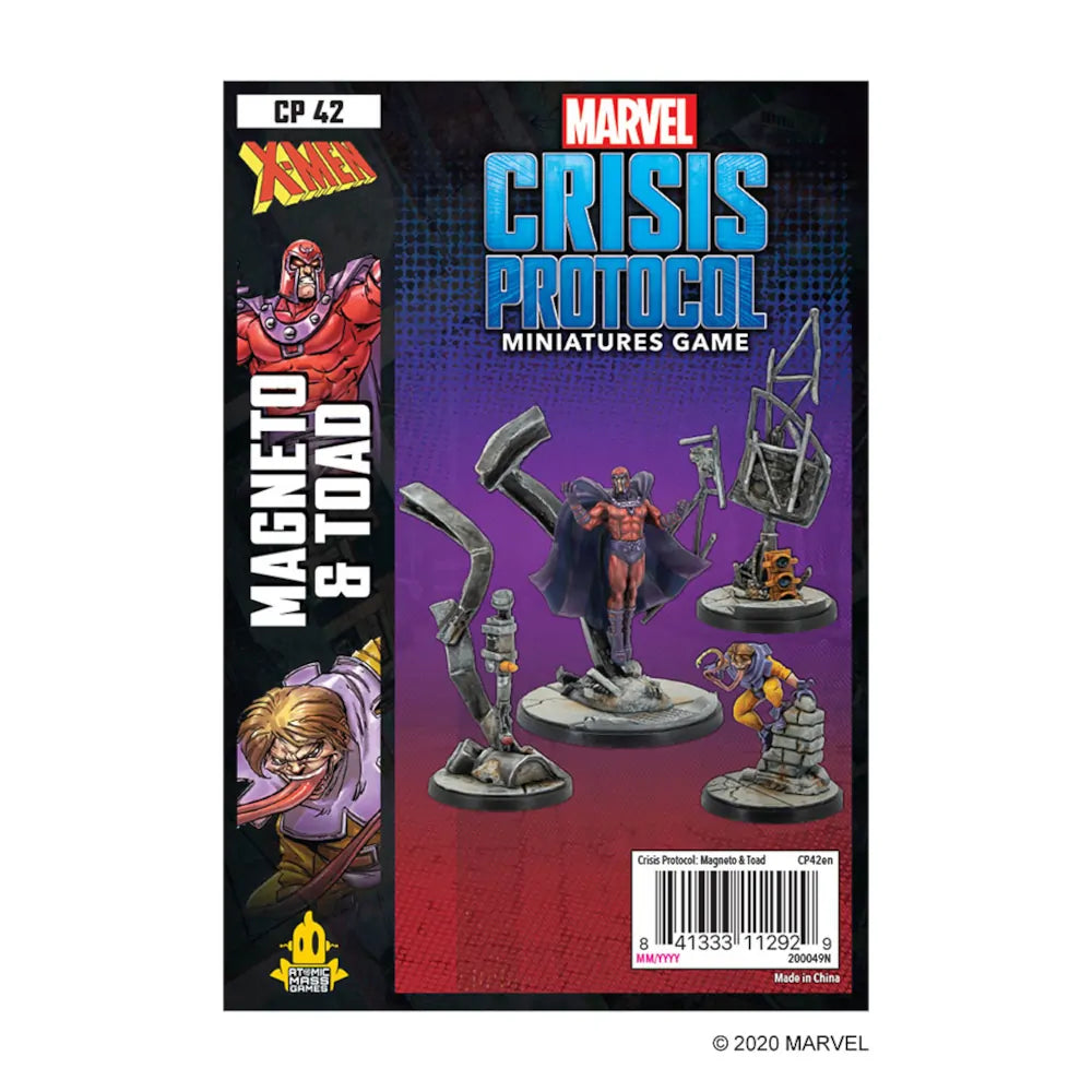 Marvel Crisis Protocol - Magneto & Toad front