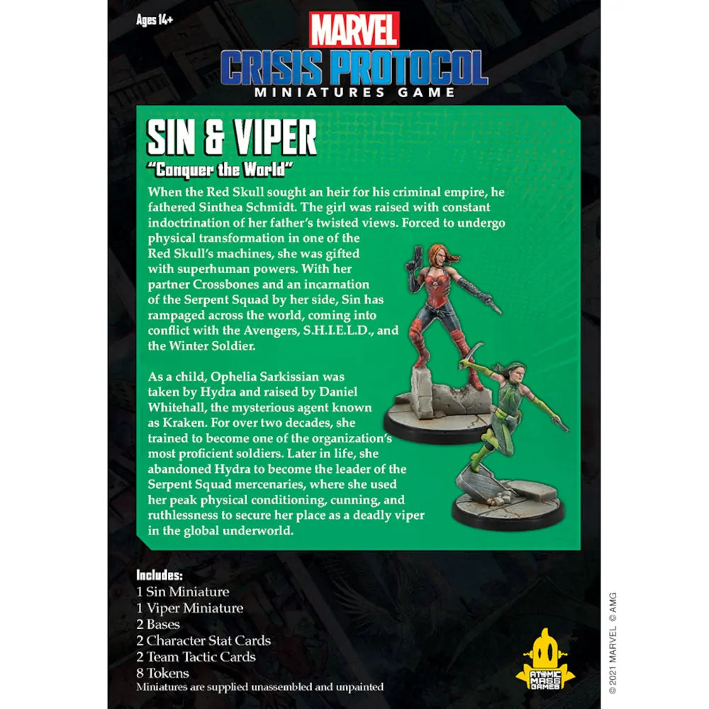Marvel Crisis Protocol - Sin  & Viper back