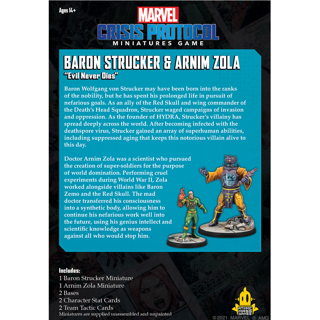 Marvel Crisis Protocol - Baron Strucker & Arnim Zola back