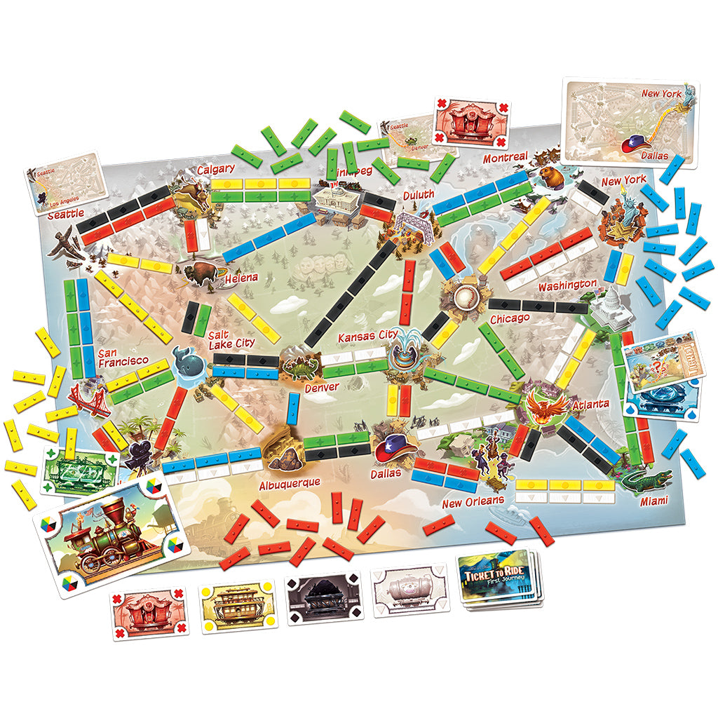 Ticket to Ride: First Journey content