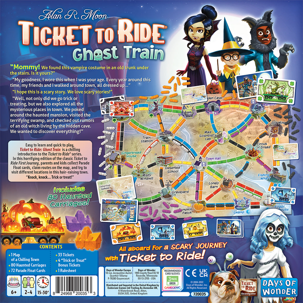 Ticket to Ride: Ghost Train back
