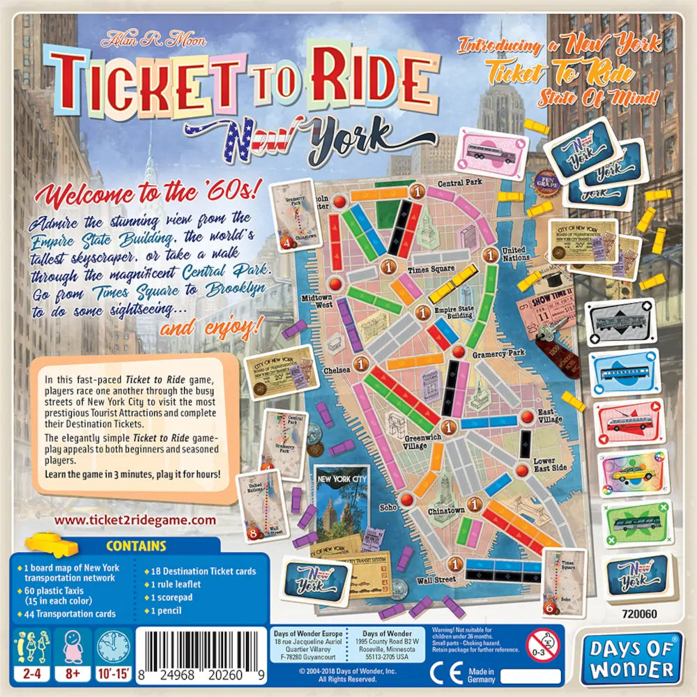 Ticket to Ride: New York back